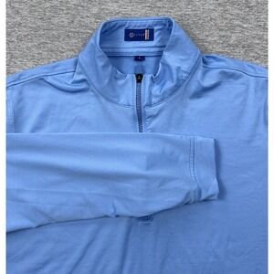 Stitch Golf Pullover Mens Small Blue Lightweight 1/4 Zip Performance Stretch